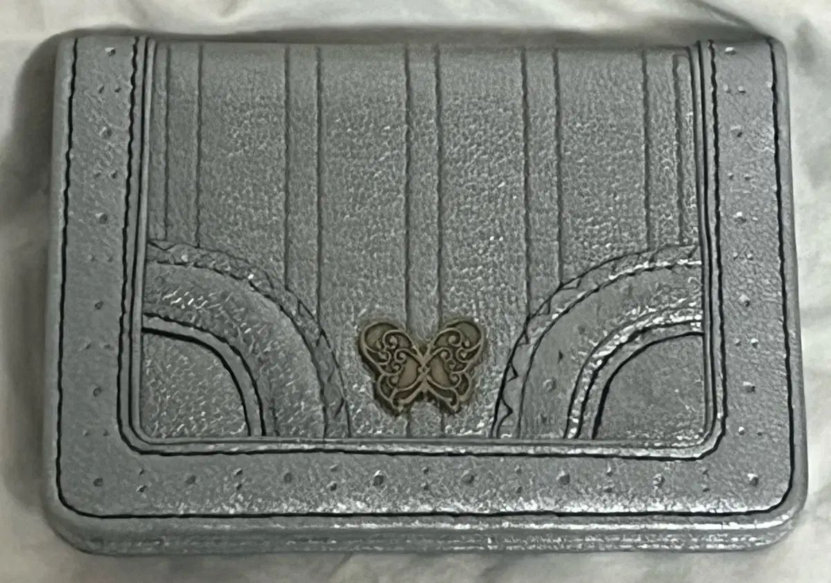anna sui アナスイ ヴィンテージ カード 財布 シルバー 蝶 ロゴ