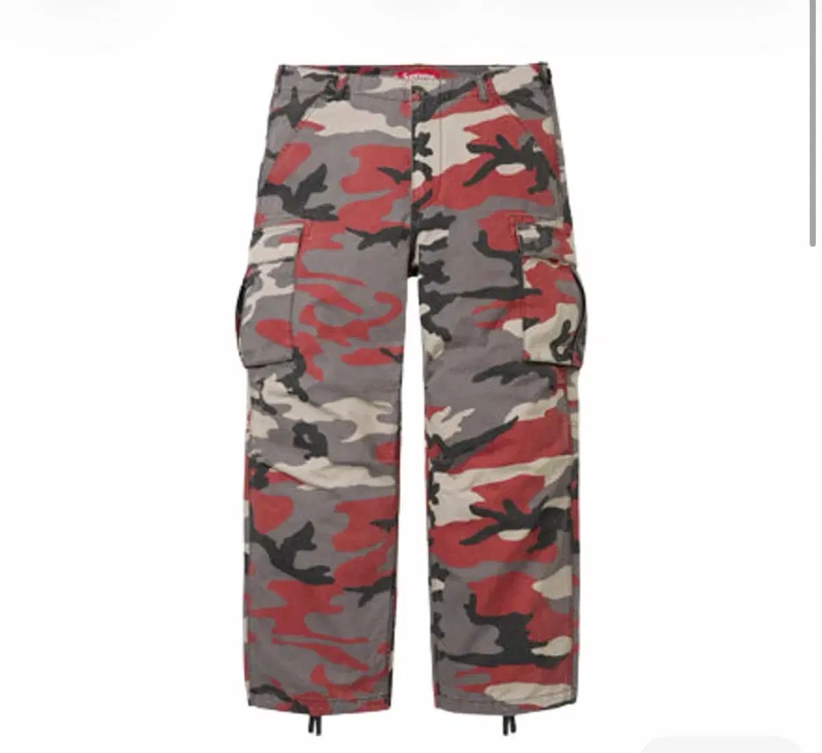 Supreme カーゴ パンツ レッド カモフラ - 26SS