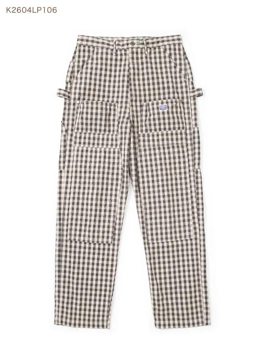 新品 KAPITAL キャピタル OX ギンガム 럼버 パンツ ブラック 03