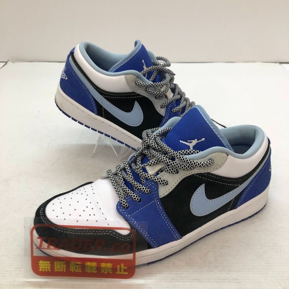 04w6982∞※【中古】 NIKE AIR JORDAN 1 LOW SE ナイキ エア ジョーダン 1 ロー SE レーサーブルー/サイキックブルー/ブラック/マルチカラー DH0206-400 27.5cm スニーカー 【八王子店】