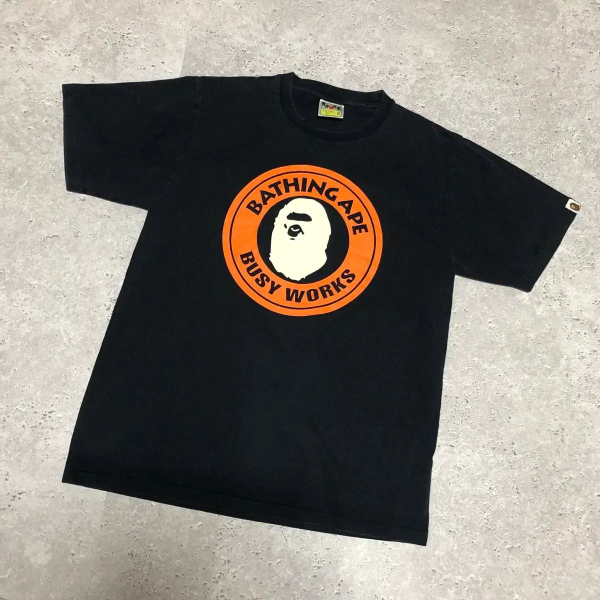 A BATHING APE アベイシングエイプ ビジウォーク 半袖 Tシャツ ブラック