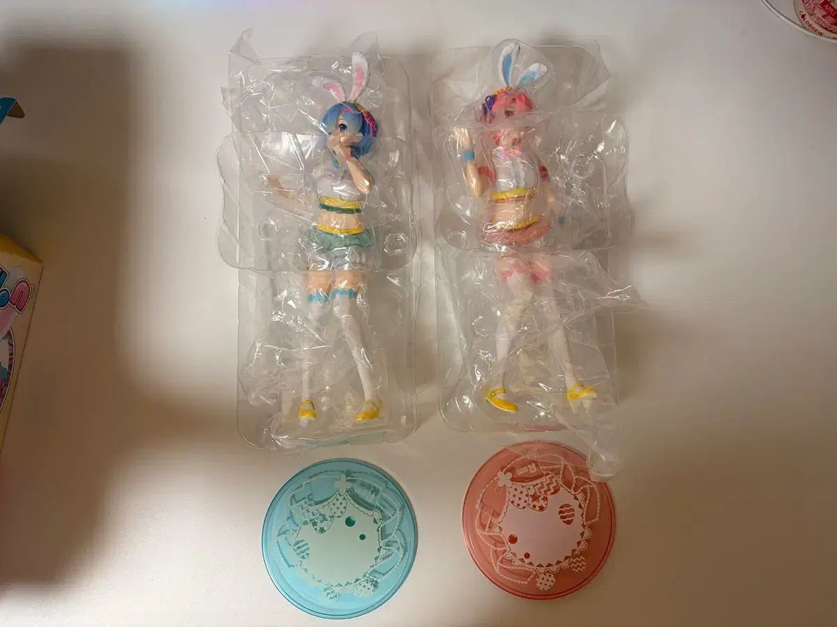 Re:ゼロ ラム レム イースター うさぎ フィギュア