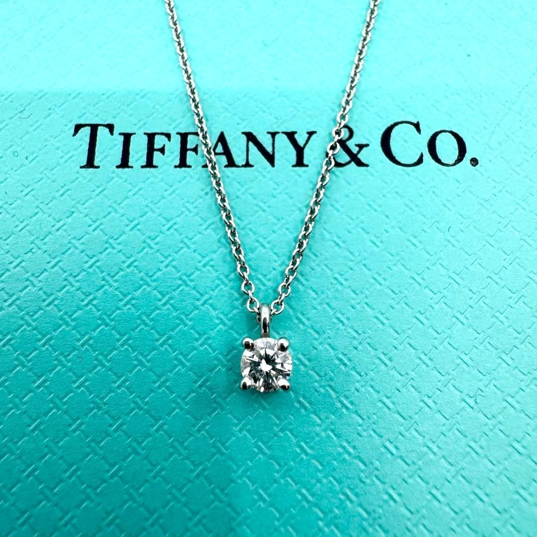 TIFFANY＆Co. ティファニー ネックレス ダイヤ ソリティア Pt950 