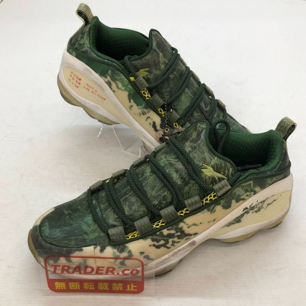 04w6983∞※【中古】 THE PREDATOR × REEBOK CLASSIC DMX RUN 10 プレデター リーボック クラシック DMX ラン10 CN7155 ホワイト/スカウトグリーン 29cm スニーカー 【八王子店】