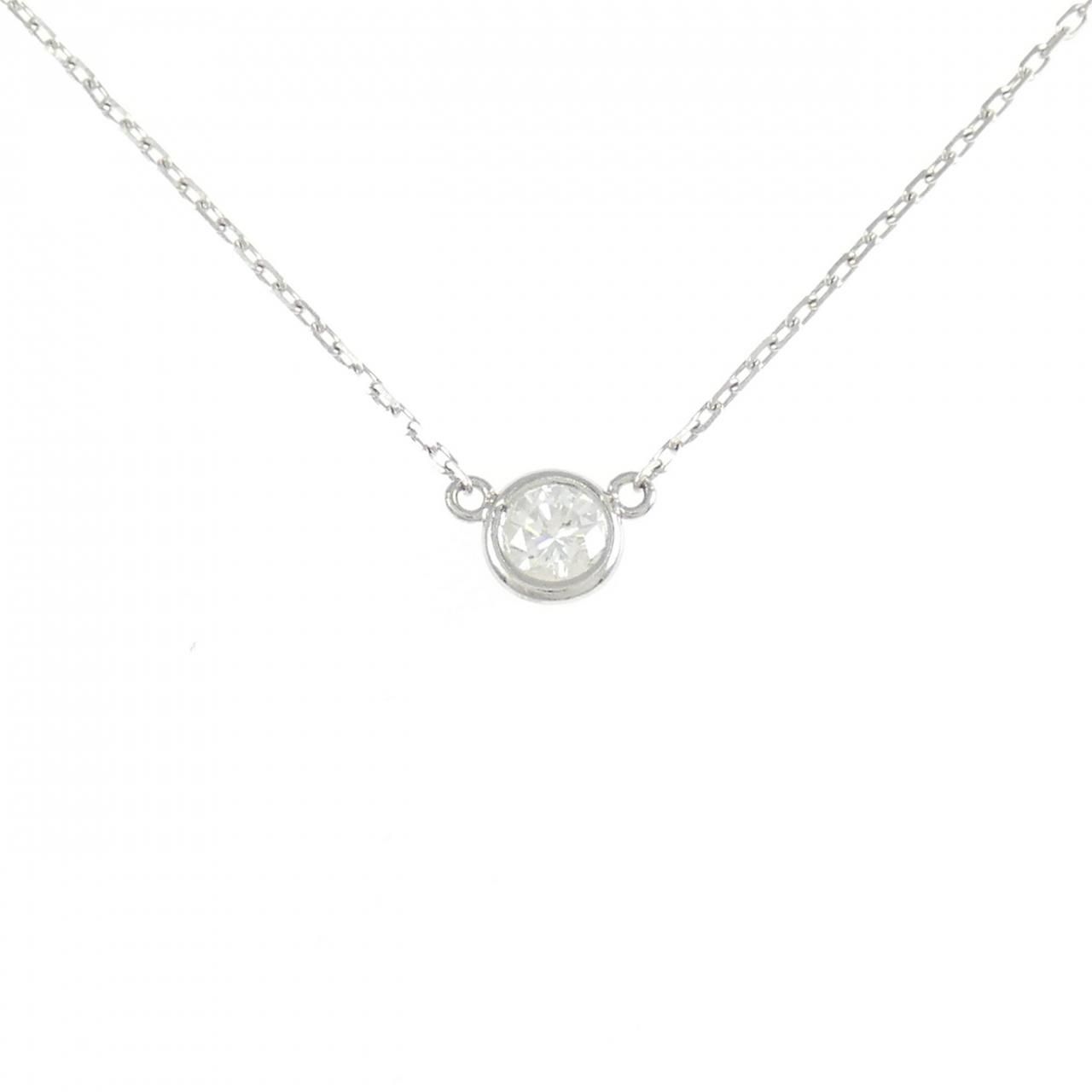K18WG ダイヤモンド ネックレス 0.23CT
