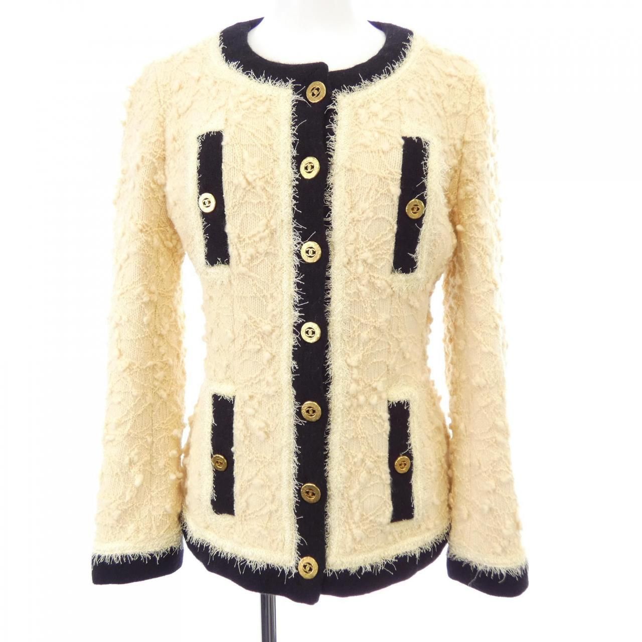 【ヴィンテージ】シャネル CHANEL P03456V03103 94A ノーカラージャケット