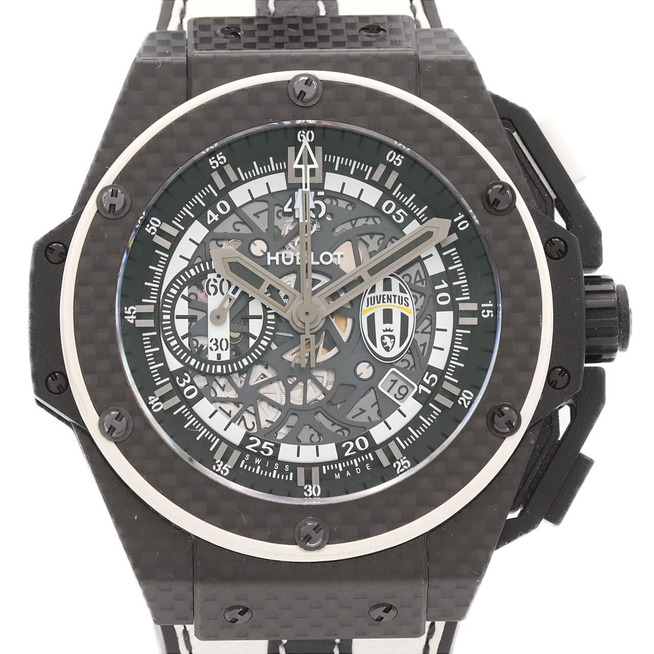 【ノーメンテナンス還元価格】ウブロ キングパワー･ユベントス LIMITED 716.QX.1121.VR.JUV13 カーボン 自動巻