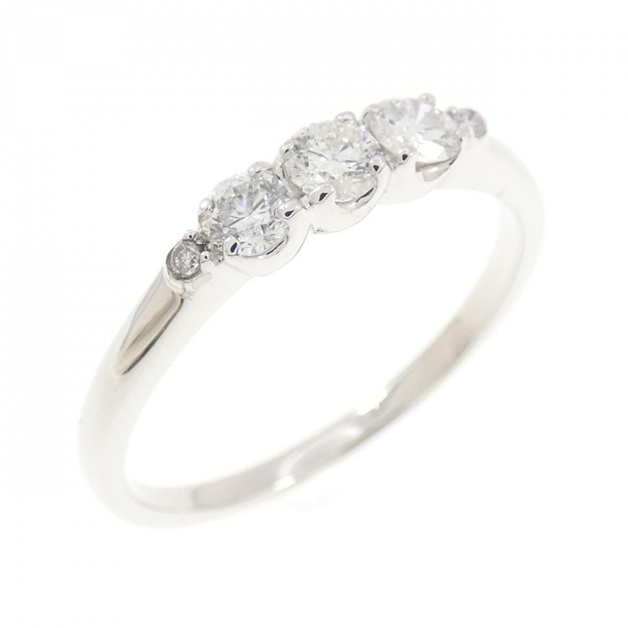 K14WG ダイヤモンド リング 0.30CT
