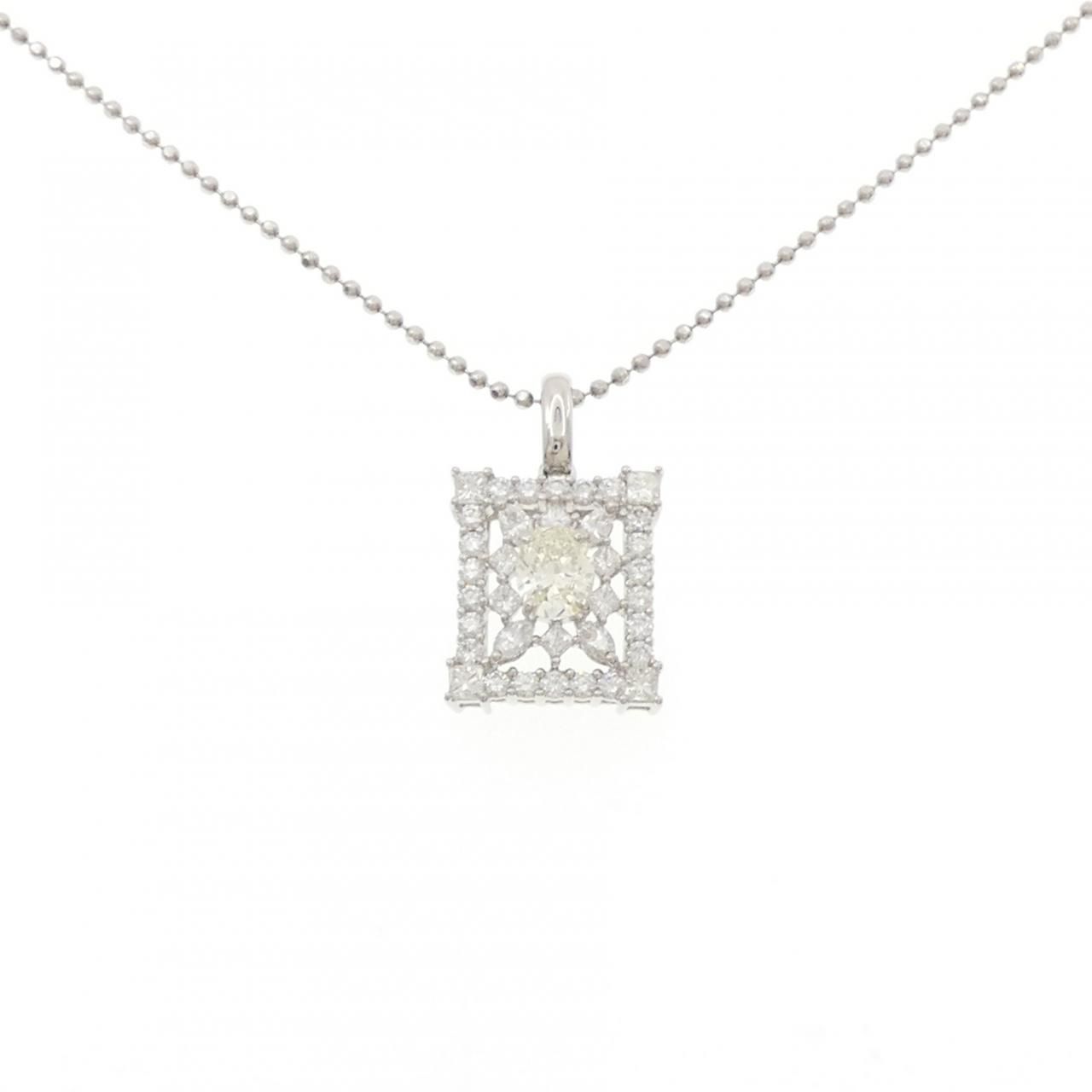 PT900/PT850 ダイヤモンド ネックレス 0.76CT