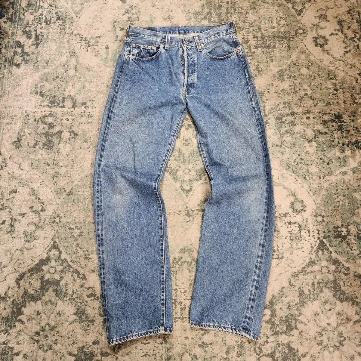 90s USA 製作 LVC 73501 セルビッジパンツ