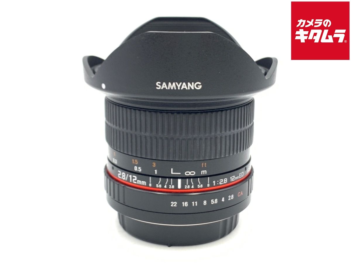 【中古】 【良品】 サムヤン 12mm F2.8 ED AS NCS FISH-EYE キヤノンEF