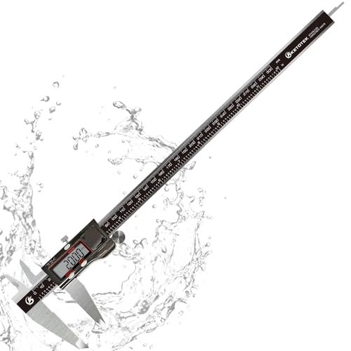 KETOTEK 300mm/12インチ デジタルノギス ステンレススチール バーニア ノギス IP54 プルーフレベル DIY 測定ツール(沖縄・離島の方発送不可)) 8c6c1a99
