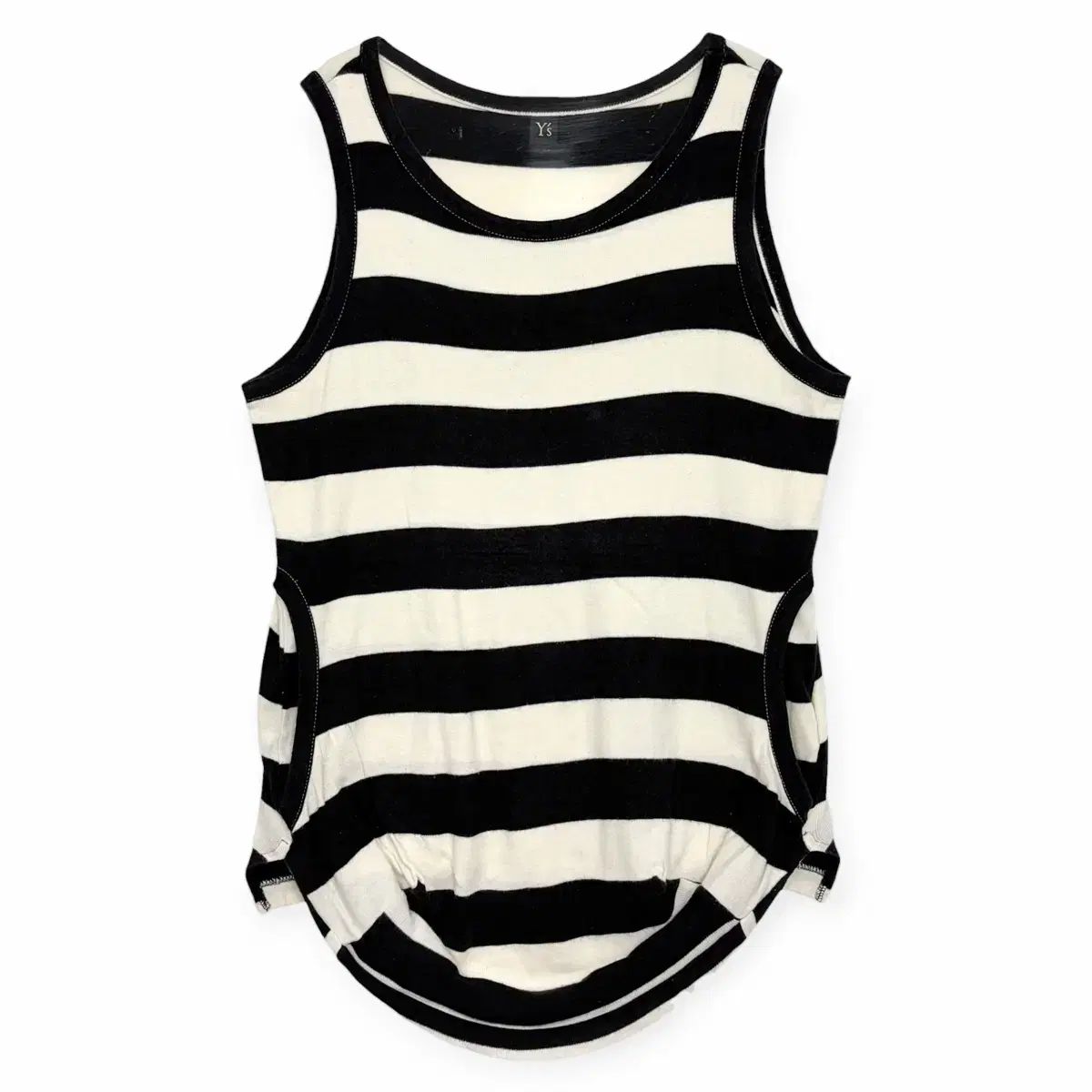 YOHJI YAMAMOTO ヨウジヤマモト パータン スリーブレス ノースリーブ ノースリーブ Tシャツ