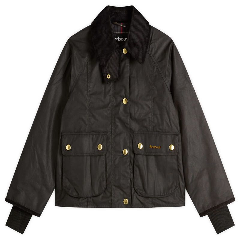 バブアー レディース アウター ジャケット・ブルゾン クロップド Barbour Cropped Beadnell Wax Jacket Black Classic ブラック 50,280円