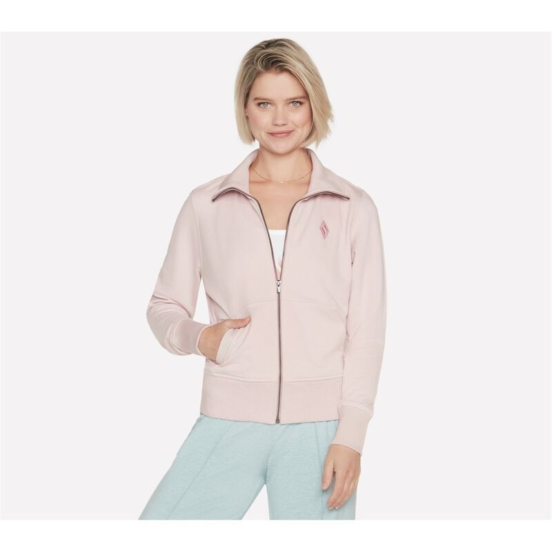 スケッチャーズ レディース アウター パーカー・スウェット パーカー Skechers The Hoodless Hoodie Diamond Hoody Womens Light Pink ピンク