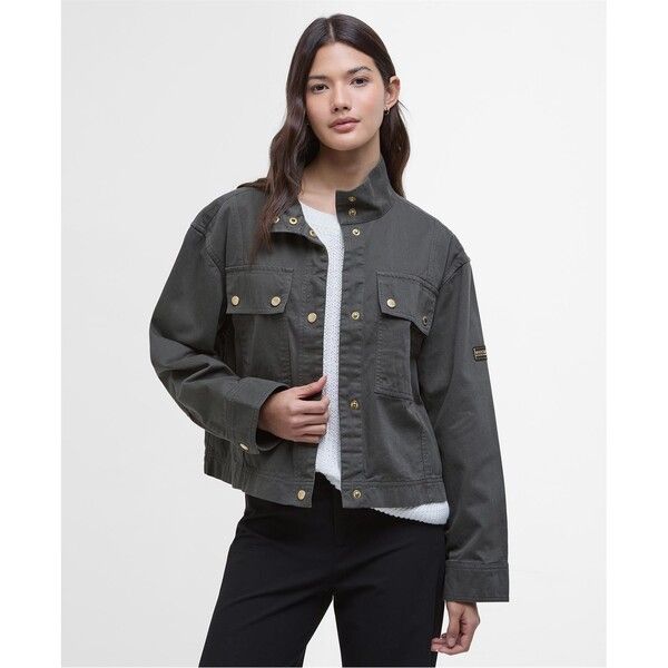 バブアー レディース アウター ジャケット・ブルゾン ジャケット Barbour International Sierra Jacket Envy Green グリーン