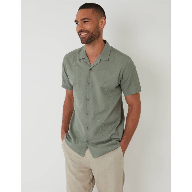 スリードベア メンズ トップス シャツ Threadbare Maples Shirt Sn99 Sage セージ