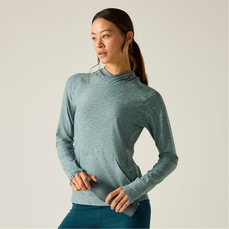 デアツービー レディース アウター パーカー・スウェット プリント Dare 2b Sprint City Hoody Element Grey Marl グレー