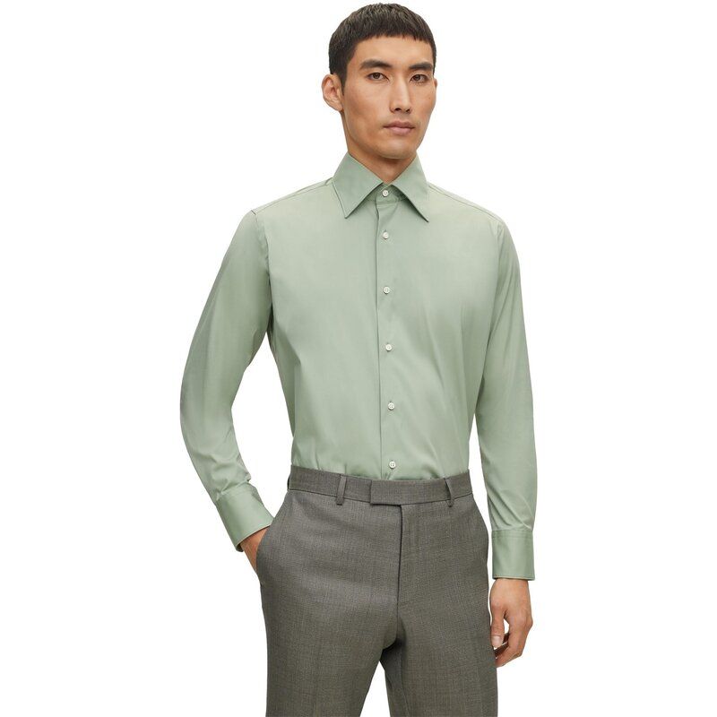 ボス メンズ トップス シャツ Boss LJonKentC1233 10199020 01 LightGreen グリーン
