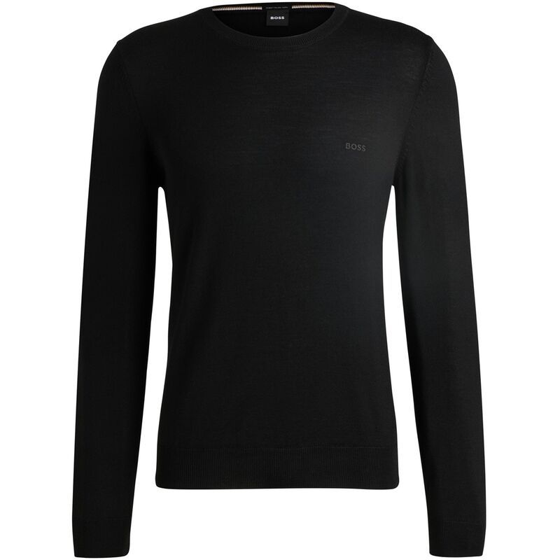ボス メンズ アウター ニット・セーター Boss BottoL 10243935 01 Black 001 ブラック