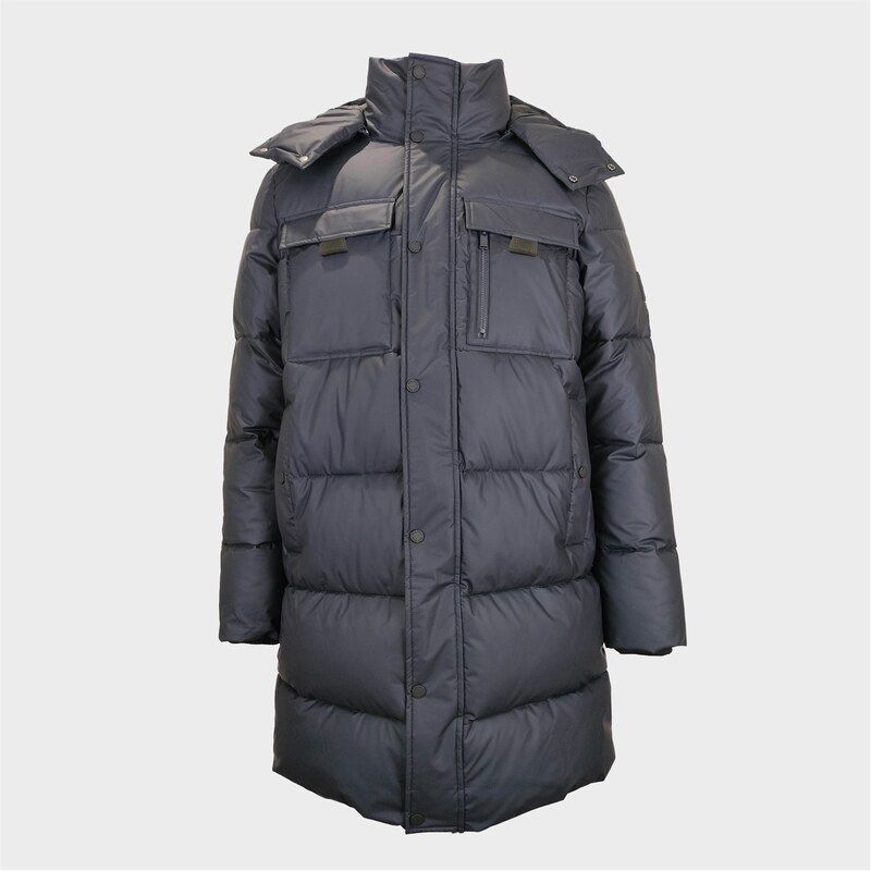 ジャック ウィルス メンズ アウター コート Jack Wills Long Puffer Coat Black ブラック