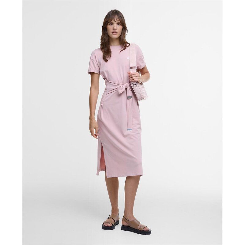 バブアー レディース トップス ワンピース ミディワンピース ミディ Barbour International Whitson Midi Dress Pale Mauve
