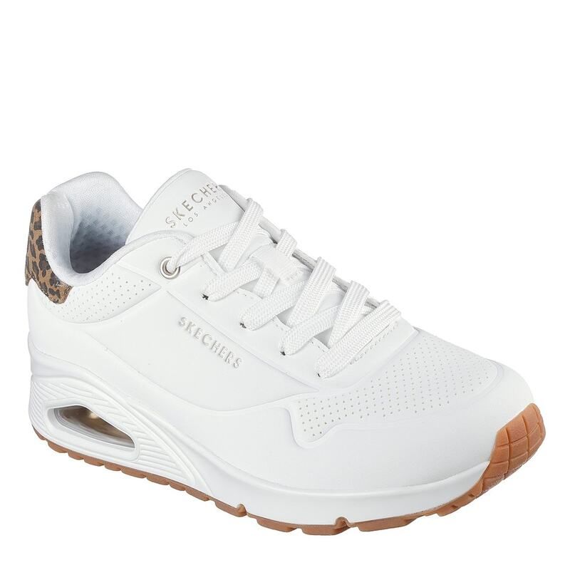 スケッチャーズ レディース シューズ スニーカー Skechers UNO Stand On Air Trainers Womens White Leo ホワイト