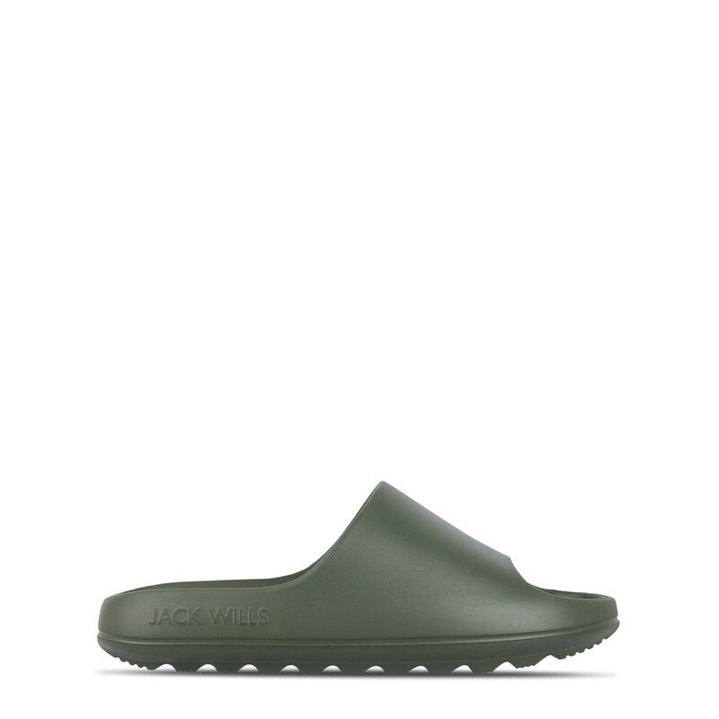 ジャック ウィルス レディース シューズ サンダル Jack Wills Chunky Sliders Dark Green グリーン