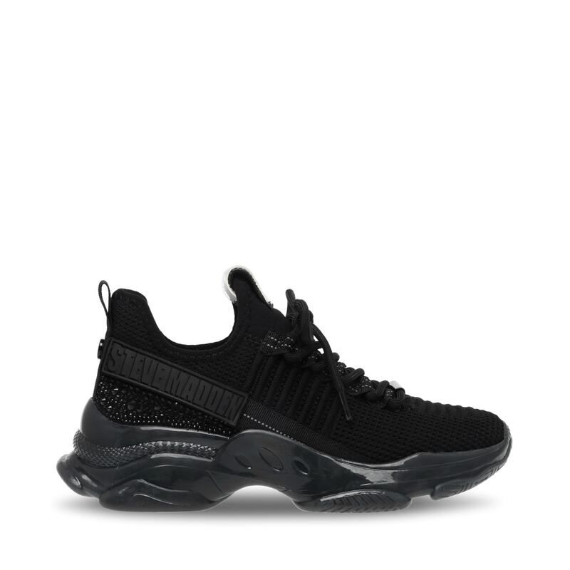 スティーブ マデン レディース シューズ スニーカー マキシ Steve Madden Womens Maxilla LowTop Runners Black ブラック