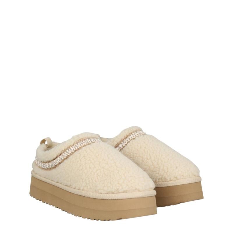 ジャック ウィルス レディース シューズ サンダル プラットフォーム Jack Wills Platform SlipOn Snug Womens Cream Borg クリーム