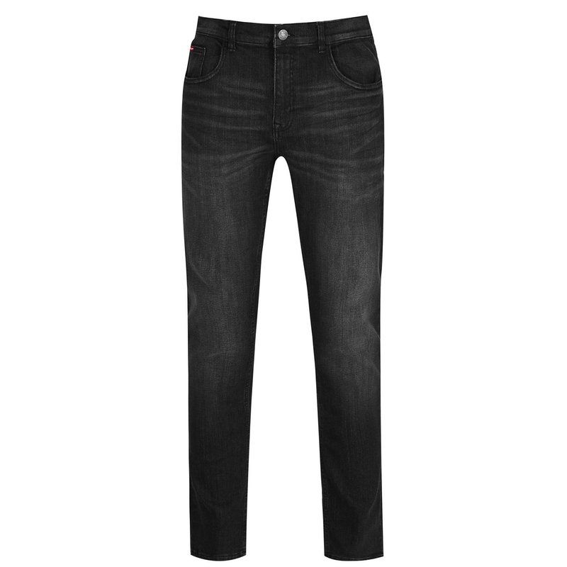 レークーパー メンズ ボトムス デニムパンツ ジーンズ Lee Cooper Slim Leg Jeans Mens Black ブラック