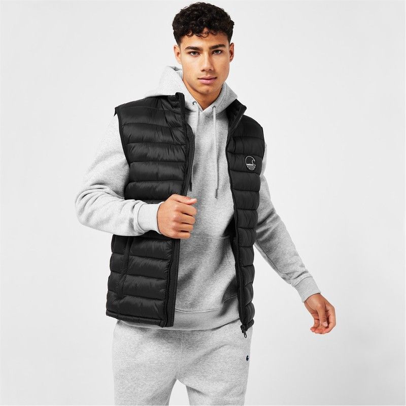 ソウルカル メンズ アウター ベスト ジレ SoulCal Micro Gilet Mens Black ブラック