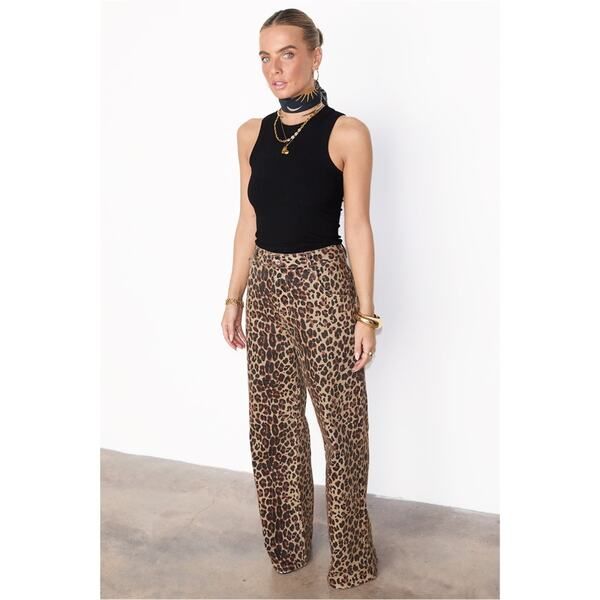 ネバーフリードレスド レディース ボトムス デニムパンツ Never Fully Dressed Never Leo Lucia Jns Ld43 Leopard アニマル