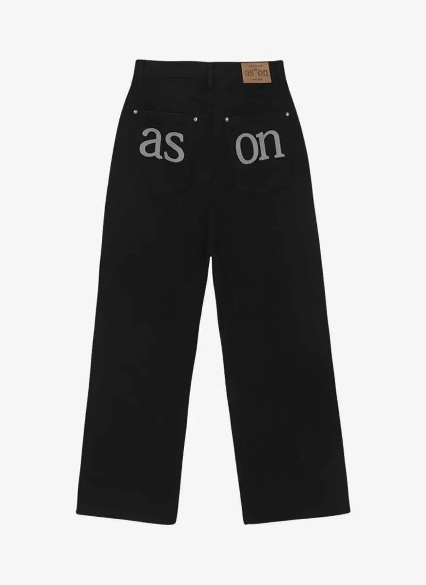 アズオン スモッグ パンツ ブラック SMOG WIDE PANTS BLACK S