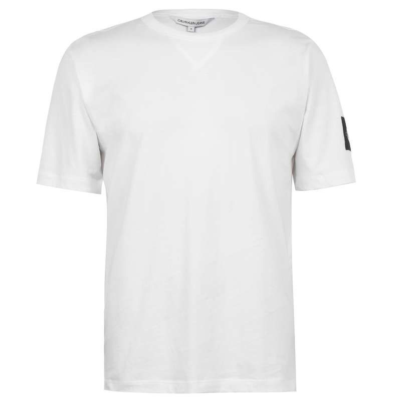 カルバンクライン メンズ トップス Tシャツ Calvin Klein Jeans Badge TShirt Bright White ホワイト