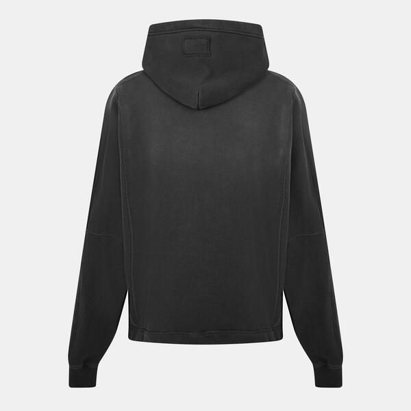 リプレゼント メンズ アウター パーカー・スウェット Represent Mens Rep Stepped Hem Hoodie Stained Black ブラック