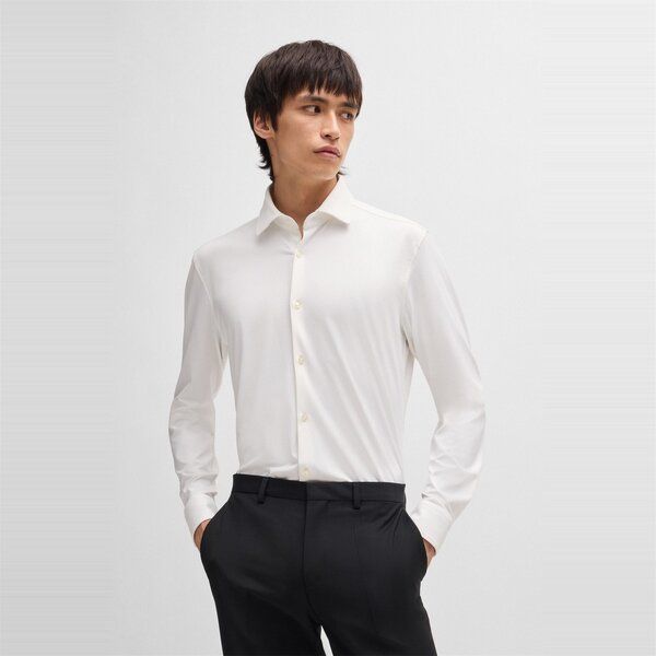 フューゴ メンズ トップス シャツ Hugo Kenno 10240563 02 Open White ホワイト