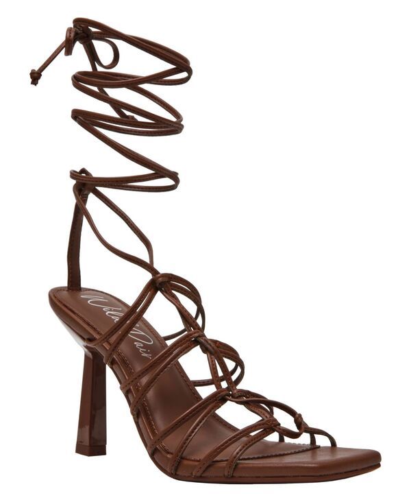 ワイルド ペアー レディース シューズ サンダル レース Wild Pair Womens Evelina LaceUp Dressandals Brown ブラウン