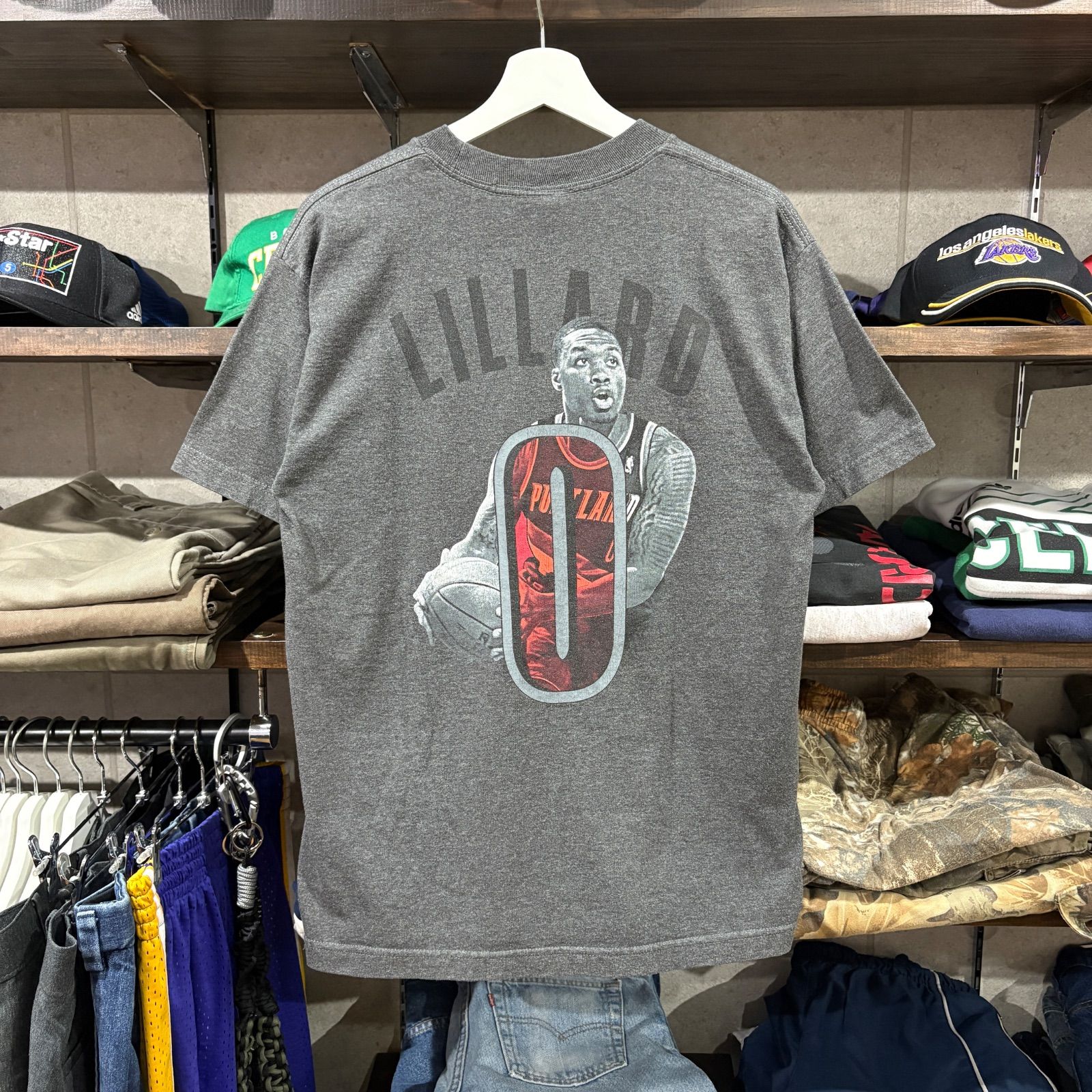 【Portland Trail Blazers / Damian Lillard / Majestic NBA Official T-Shirt】