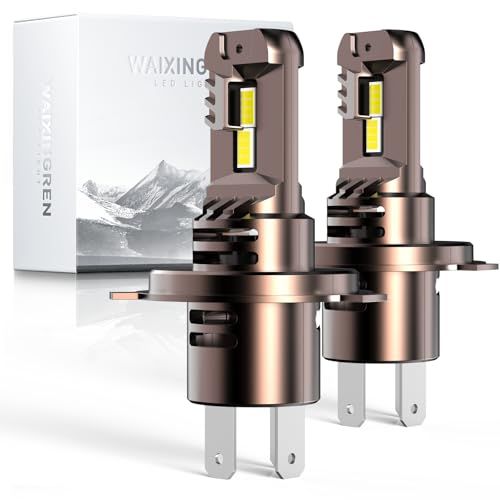 H4 LEDヘッドライト 車検対応 爆光 Hi/Lo h4 led ライトト ledバルブ 24000LM 30W*2 5倍明るさUP 6500K ホワイト LEDチップ搭載 ヘッドライトバルブ DC12V-16V 四重放熱 静音ファン 長寿 a5059e37