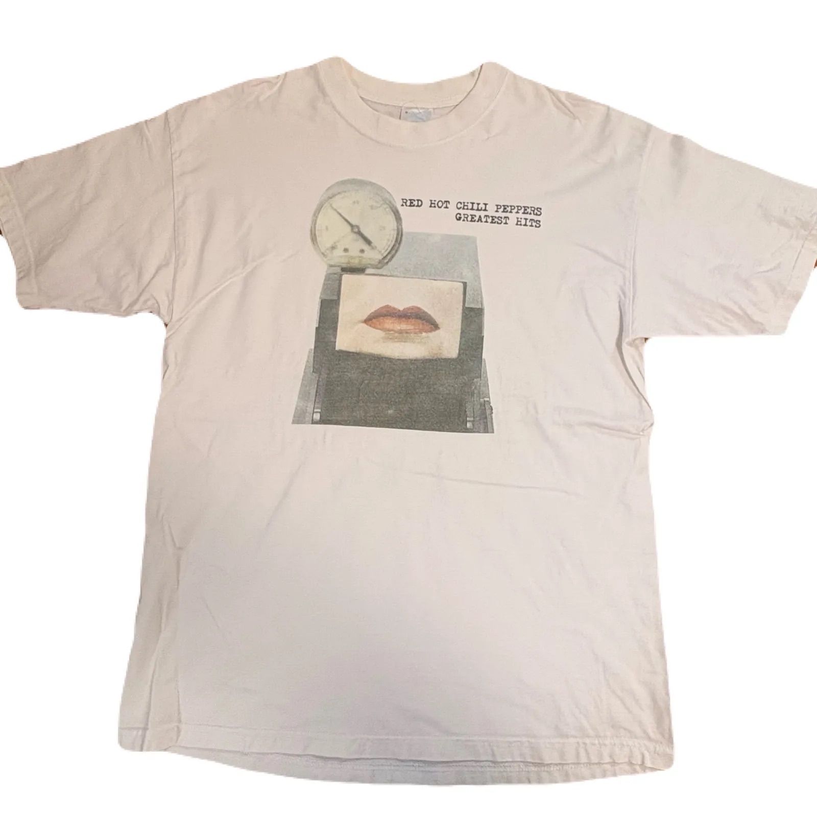 00s ULTIMATE RED HOT CHILI PEPPERS 半袖　Tシャツ　Mサイズ　ホワイト　丸胴　古着 バンドT ミュージックT ヴィンテージ　レッチリ