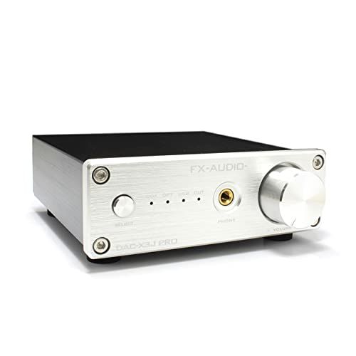 FX-AUDIO- DAC-X3J PRO[シルバー]ハイレゾDAC ES9023P USBバスパワー駆動 ハイパワーヘッドフォンアンプ 光デジタル 同軸デジタル 3系統入力(沖縄・離島の方発送不可）) 1560f829