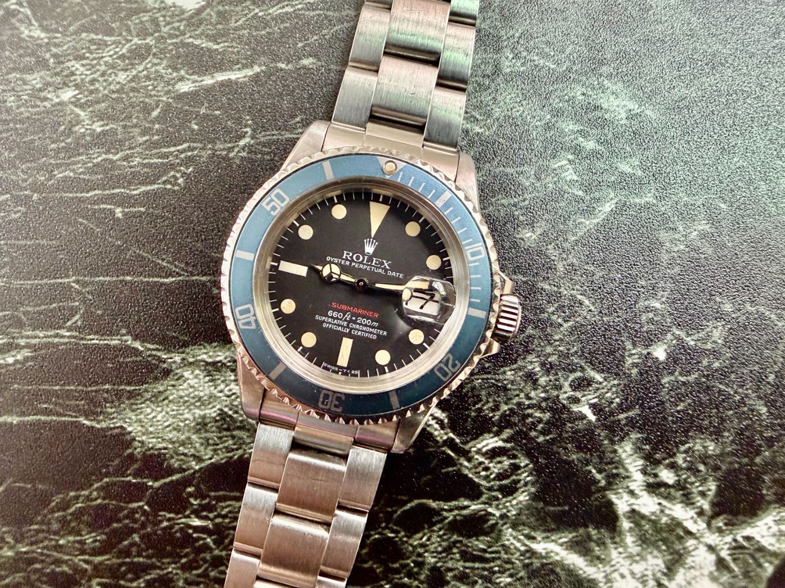 【希少】ROLEX サブマリーナー Submariner 赤サブ Date Ref.1680 Red Submariner Mark V マーク5 ブルーゴーストベゼル付 ヴィンテージ