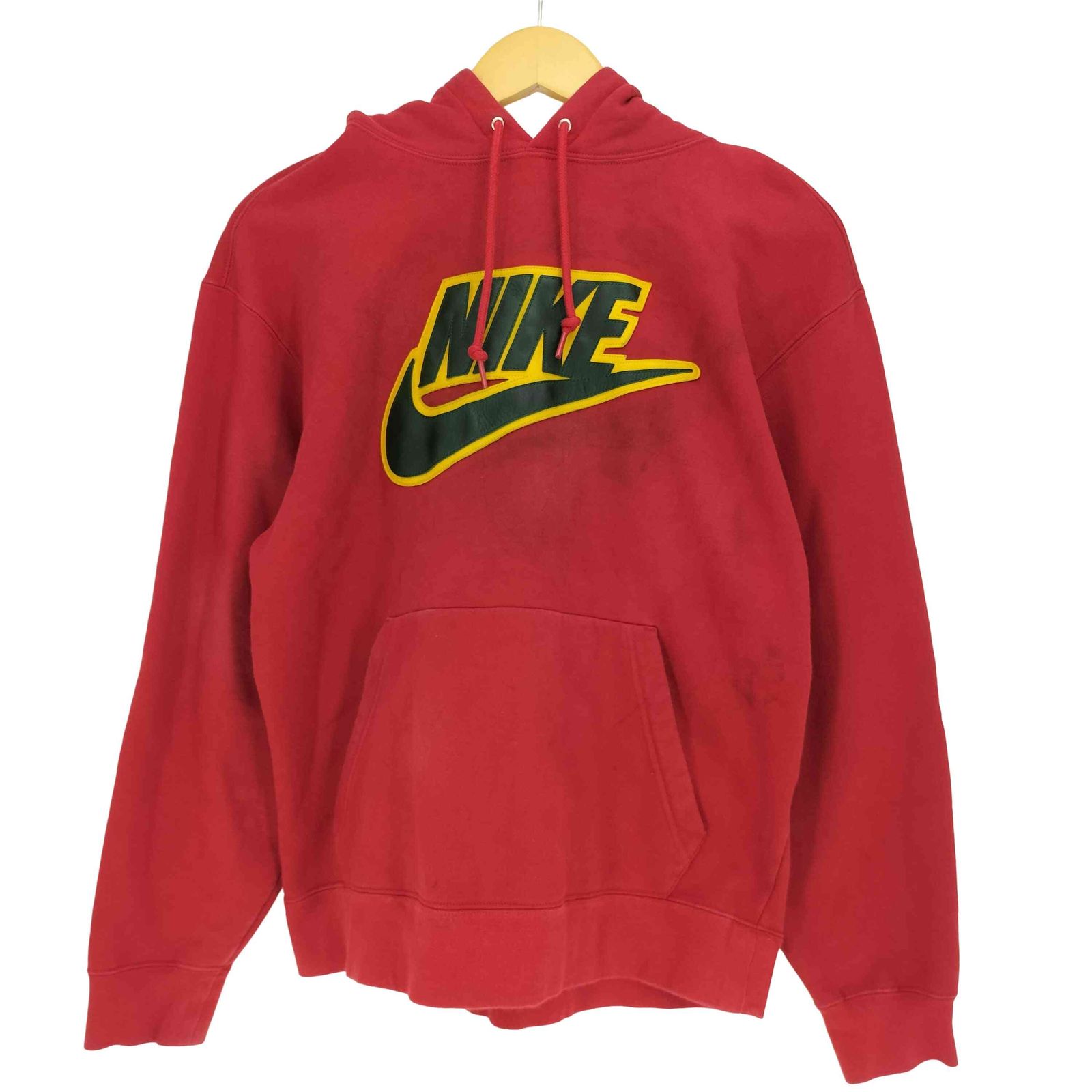 シュプリーム Supreme 19AW Leather Applique Hooded Sweatshirt 