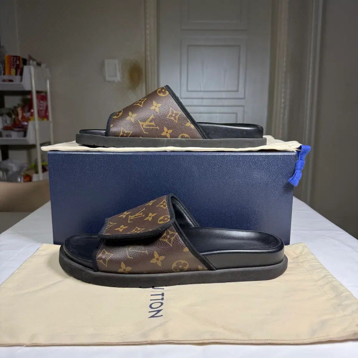 9サイズ 21SS Louis Vuitton ルイヴィトン LV モノグラム MY マイアミ ミュール スリッパ