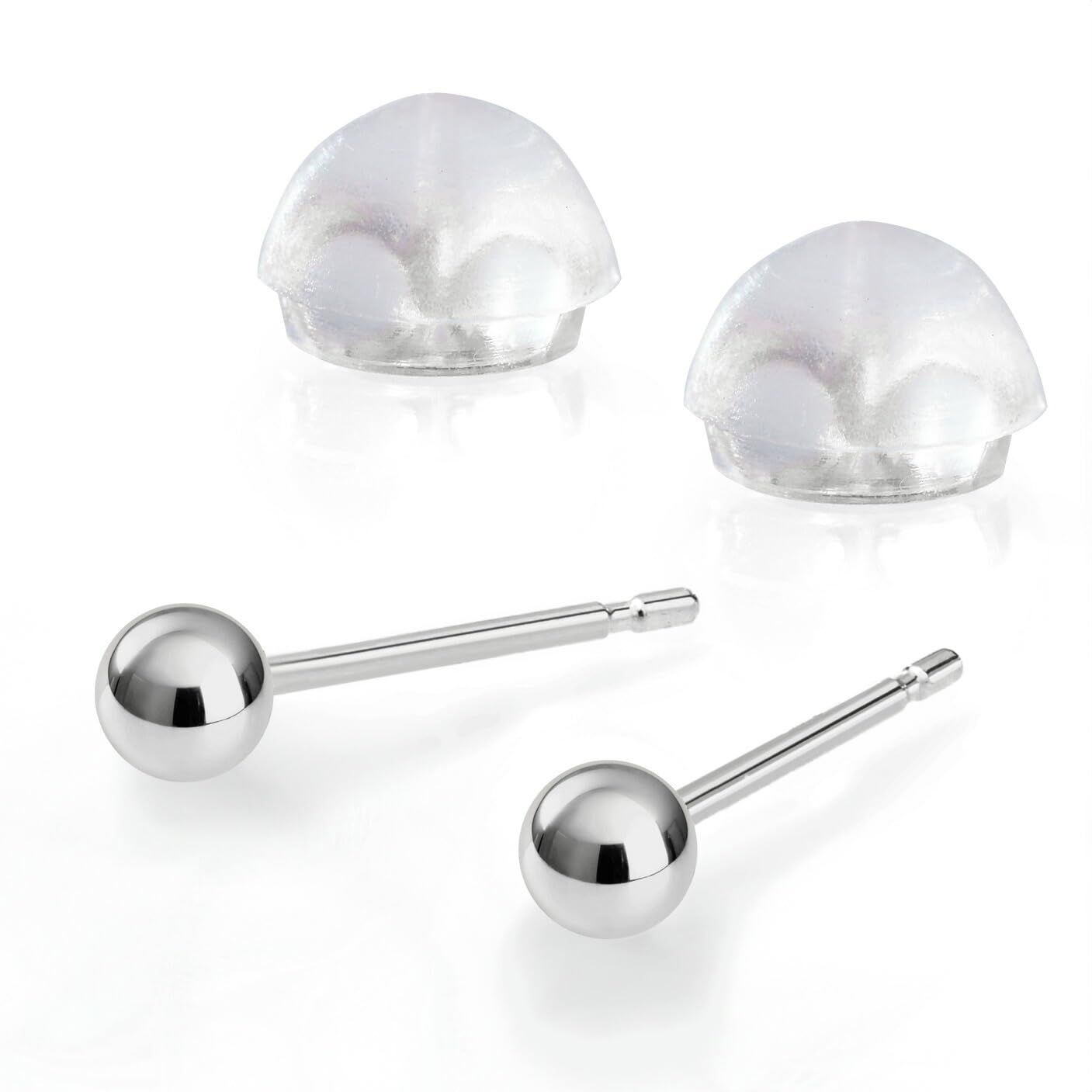 プラチナ K18 18金 ボールピアス ジュエリー シンプル 丸玉ピアス pi0624/ 7e7466d8