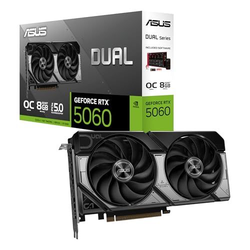 ASUS DUAL GeForce RTX 5060 8GB GDDR7 OCエディション ビデオカード DUAL-RTX5060-O8G 国内正規代理店品″mn