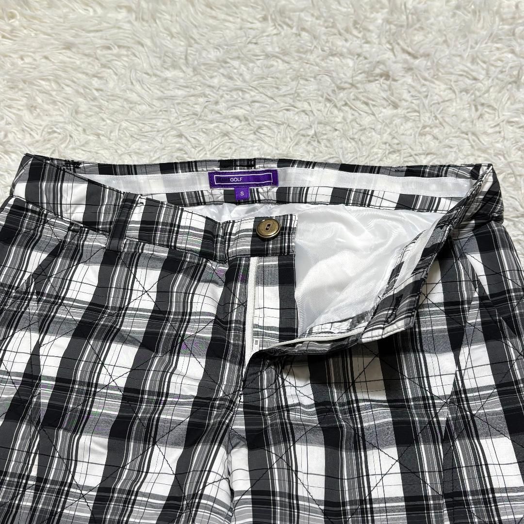 【美品】 BEAMS GOLF キルティングパンツ S ブラック チェック 美品】 BEAMS GOLF キルティングパンツ S ブラック チェック - メルカリ
