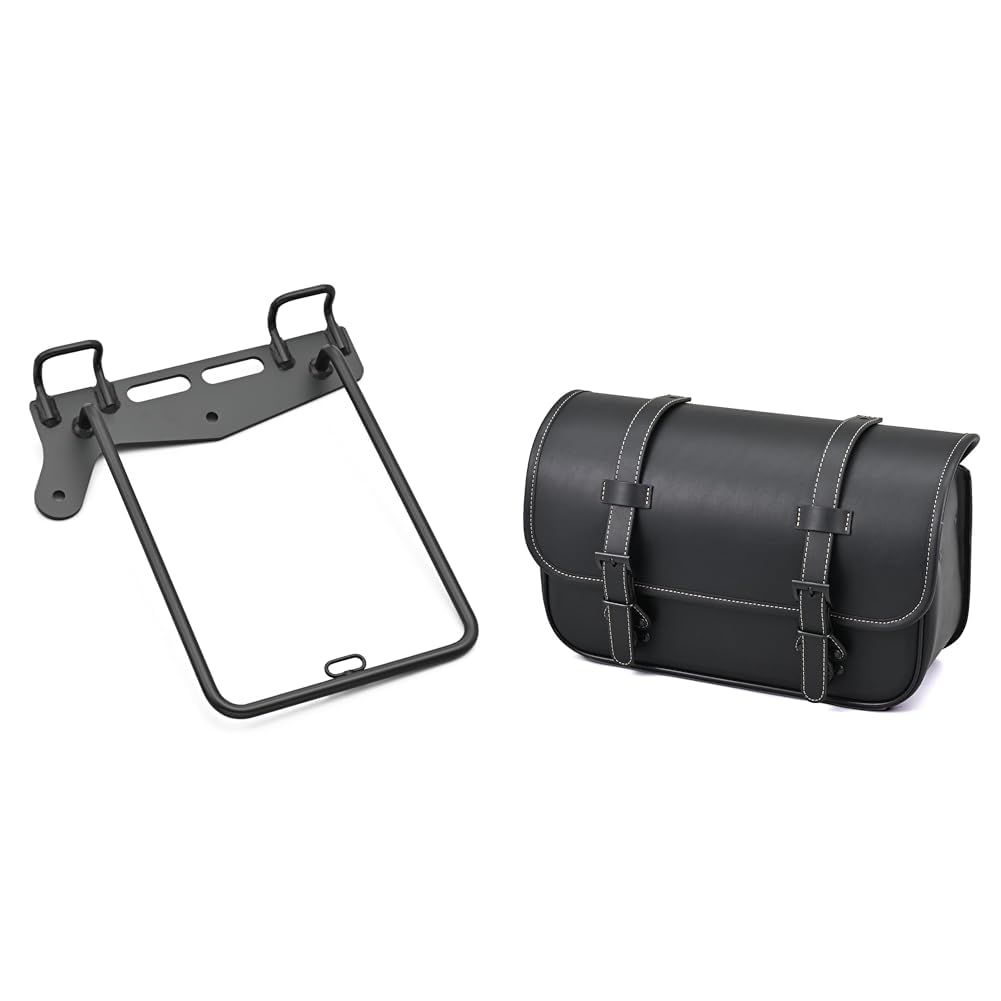新品 【エリミネーター/SE専用セット】デイトナ(Daytona) バイク用 サドルバッグサポート 左側専用 38523 & ヘンリービギンズ(Henly Begins) バイク用 サイドバッグ 9L EXタッチ ワンタッチサドルバッグ DHS-60 ブラック