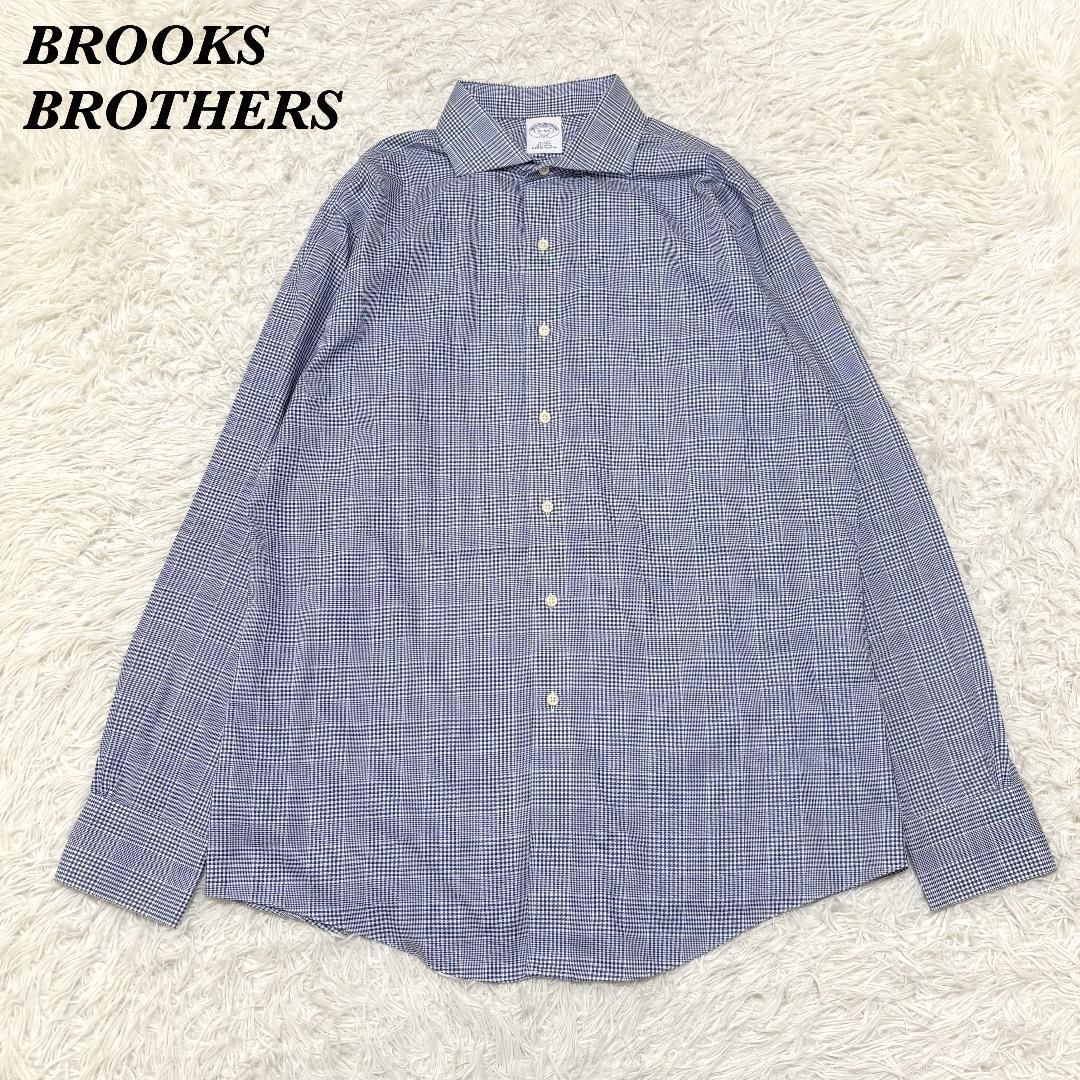 【美品】Brooks Brothers 長袖シャツ 16-4/5 グレンチェック